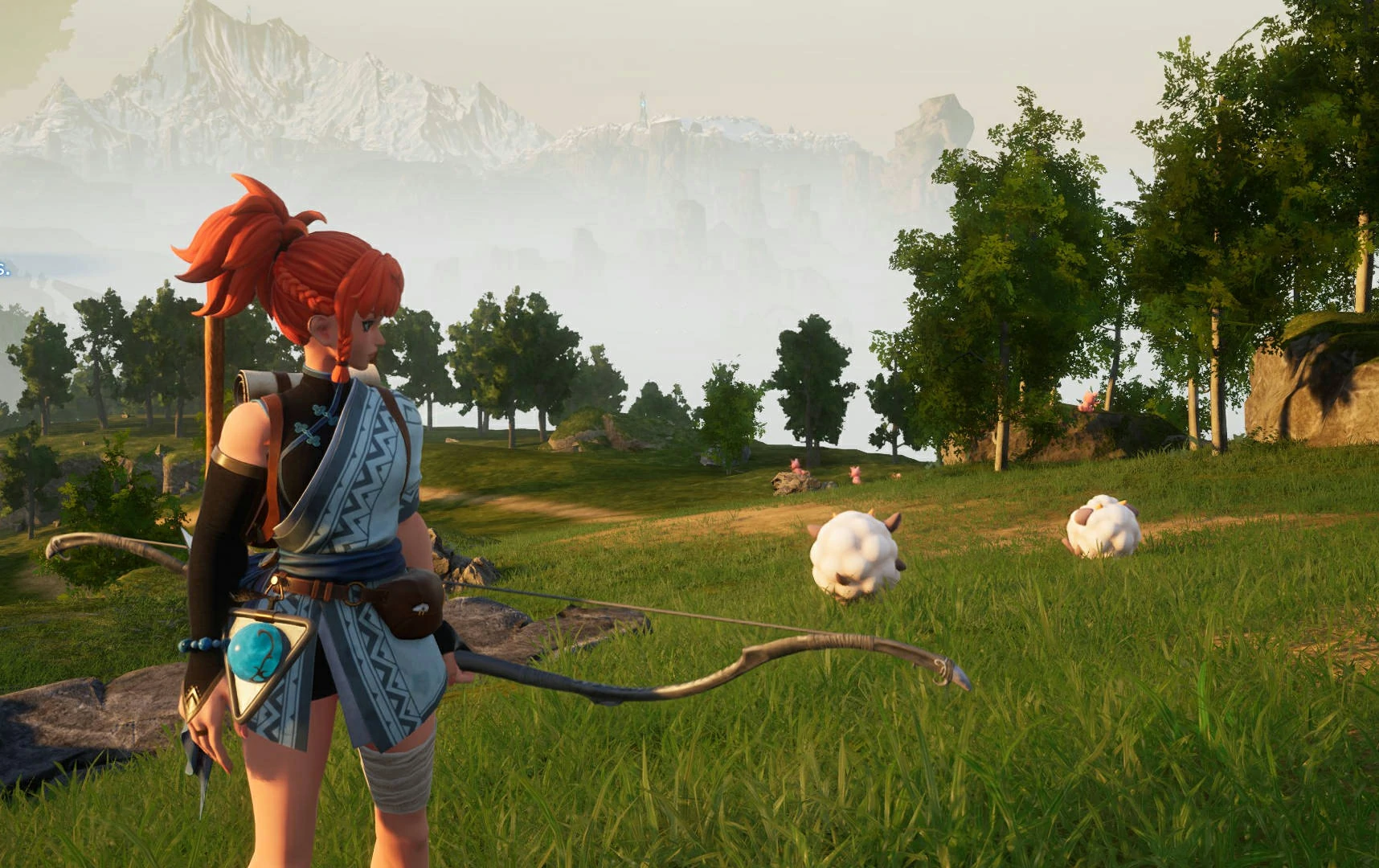 Three Shot Bow applying fire and poison effects to a high-level Pal