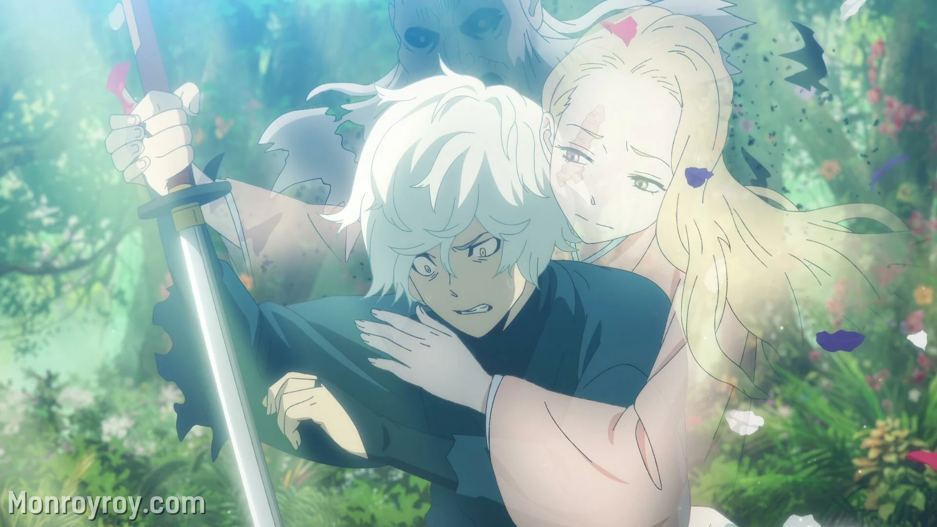 Gabimaru the Hollow showing his cold assassin personality and softer side around Yui