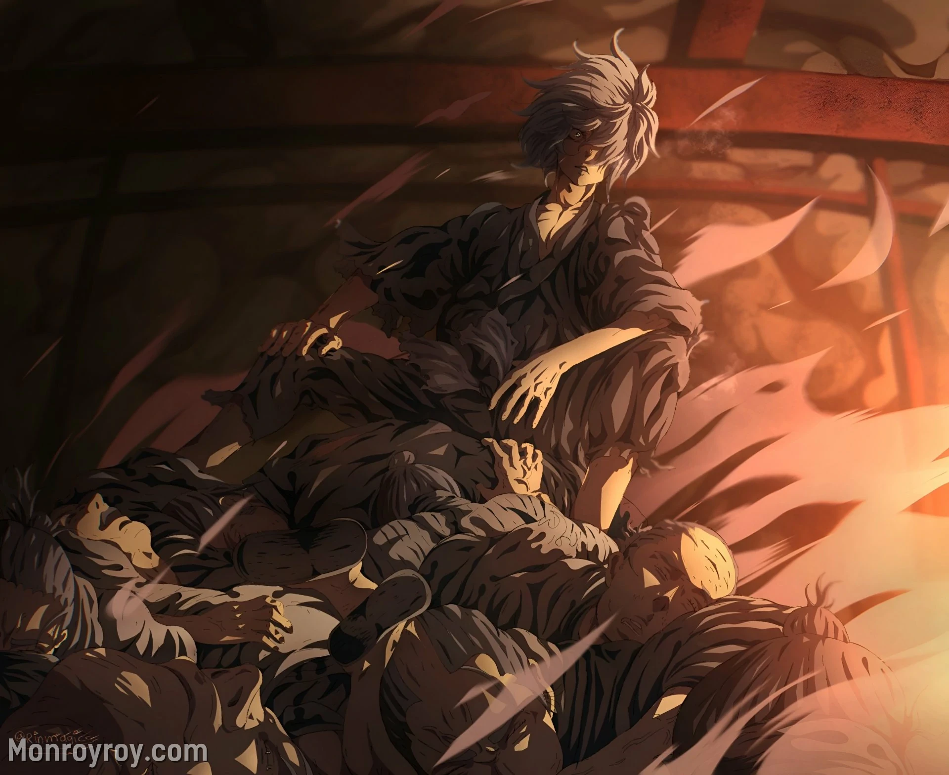 Gabimaru the Hollow raised through brutal Iwagakure shinobi training