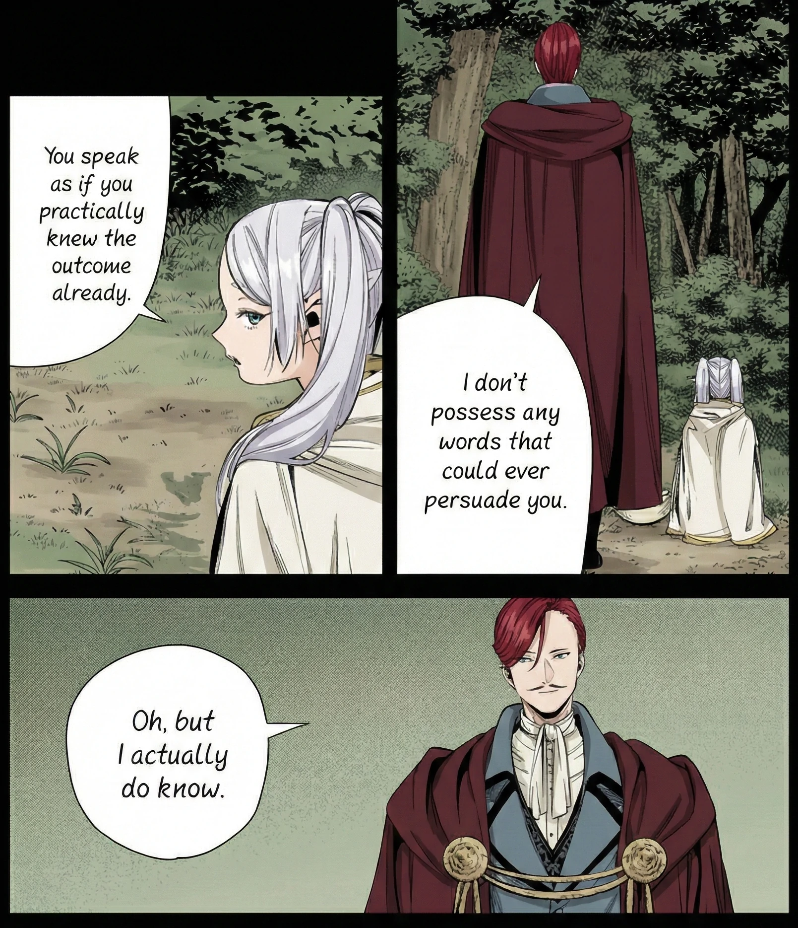 Hero of the South asking Frieren to join his campaign against the Demon King