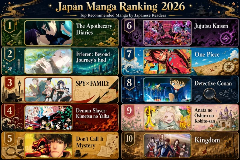 Japan Manga Ranking 2026: The Apothecary Diaries Beats Frieren and One Piece
