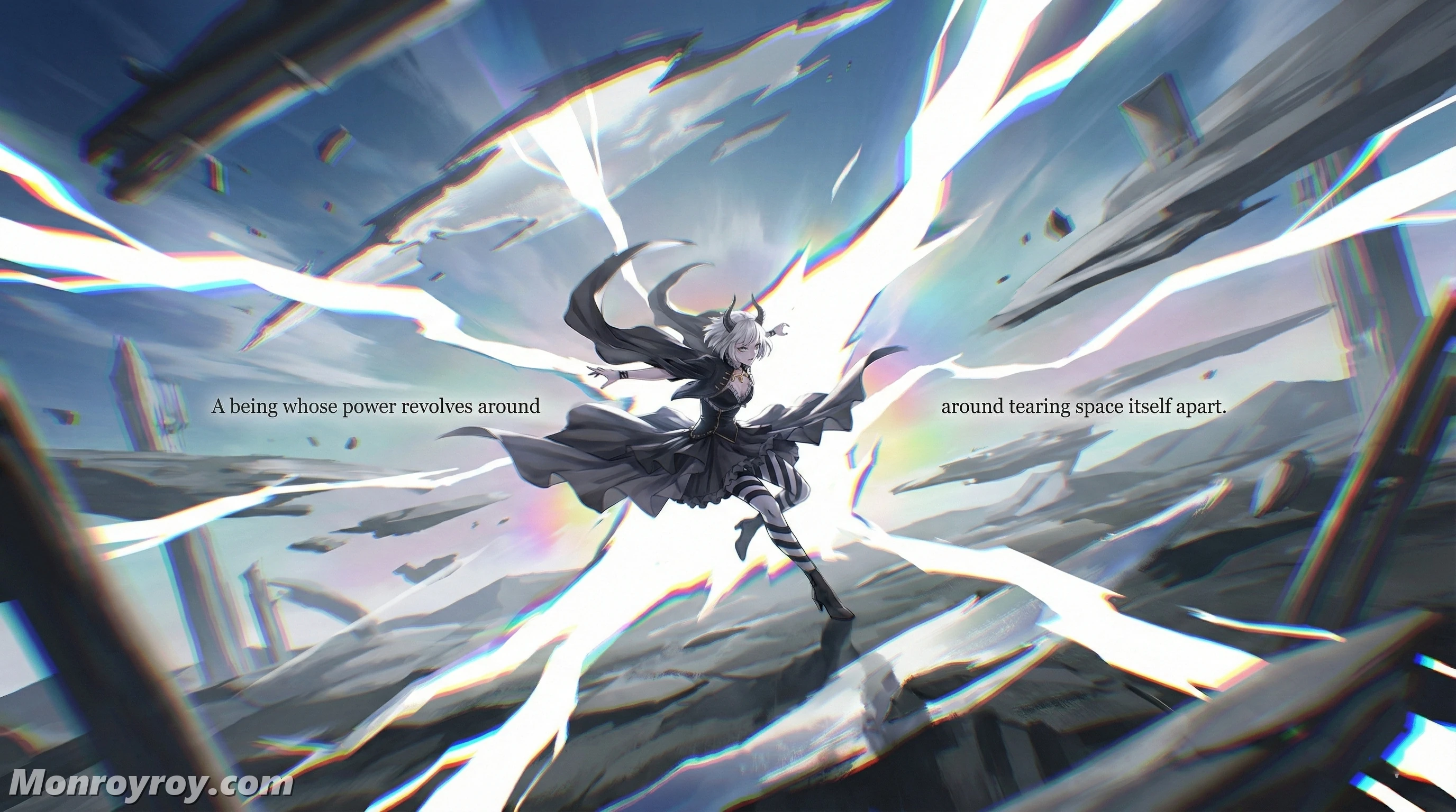 Hypothetical Sage Kluft opening a dimensional rift inside Böse's intact barrier