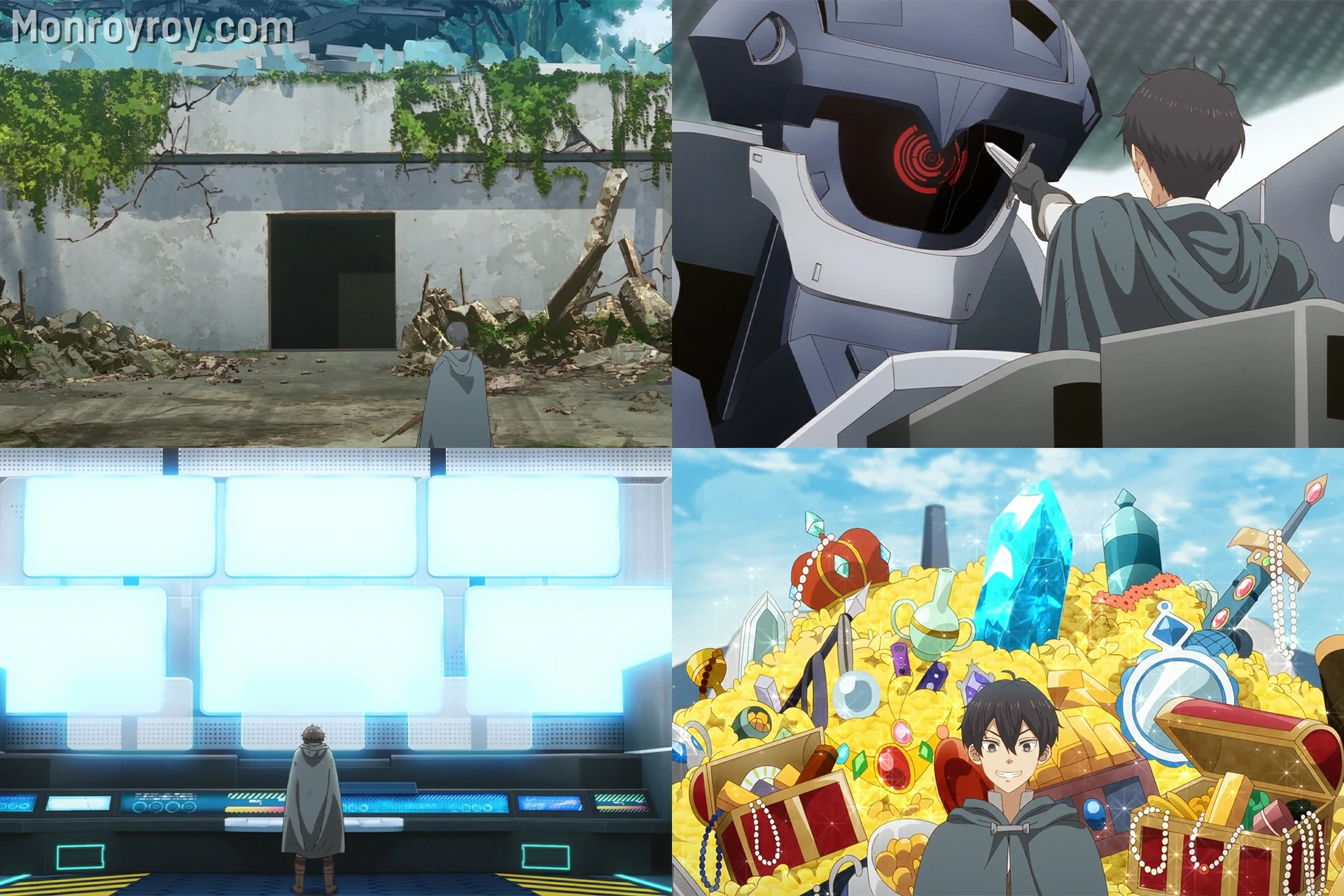 Leon discovering Luxion, the ancient Lost Item from the otome game