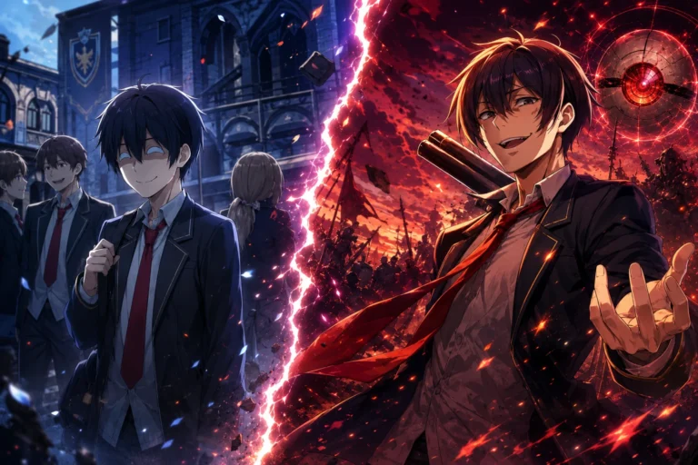 Leon Fou Bartfort explained as the mob who became the main character in Trapped in a Dating Sim