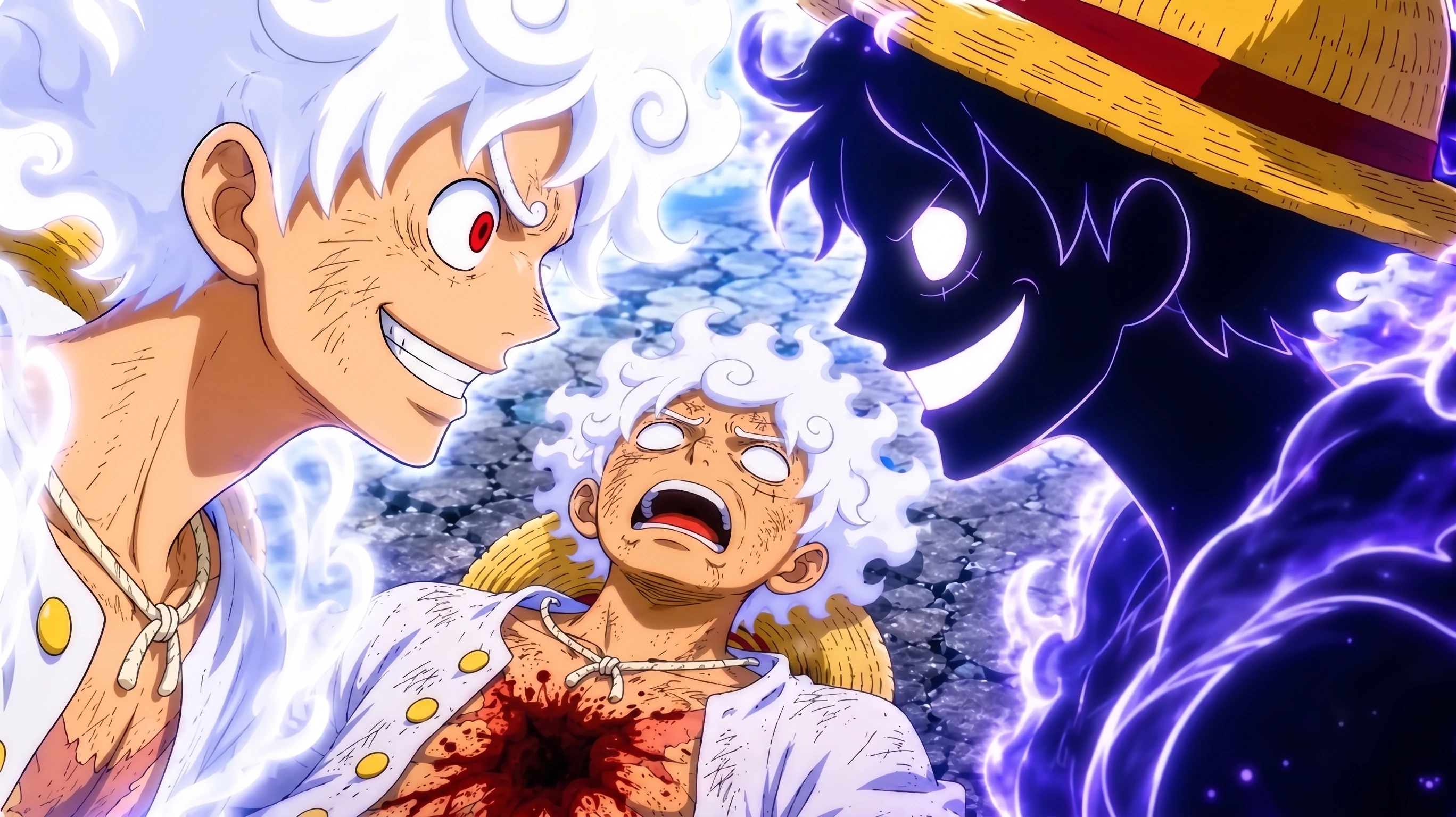Luffy second awakening theory after being pinned to the Jewel Tree Adam