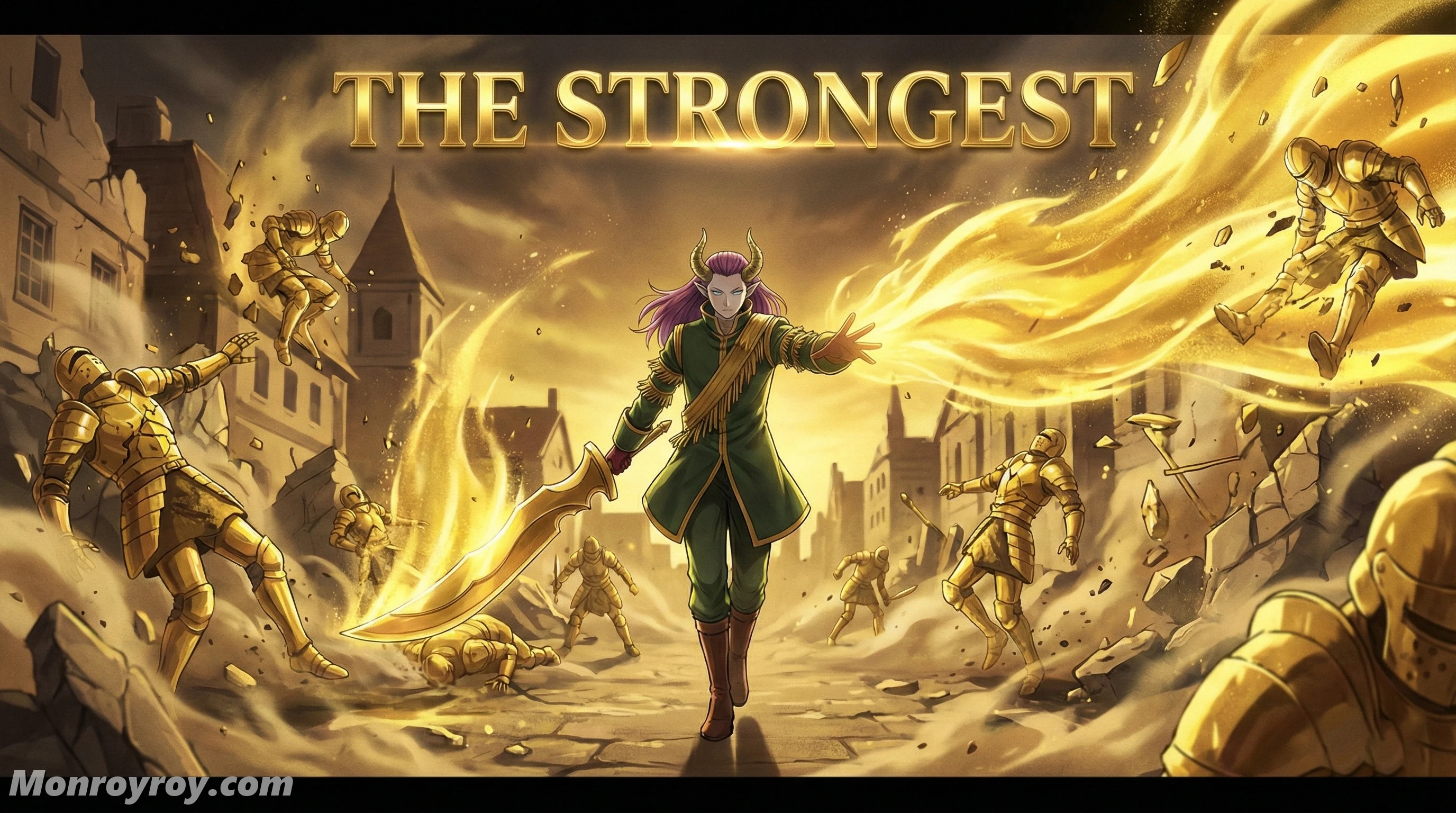 Macht of El Dorado using Di Agölze to transform a city and incoming magic into gold