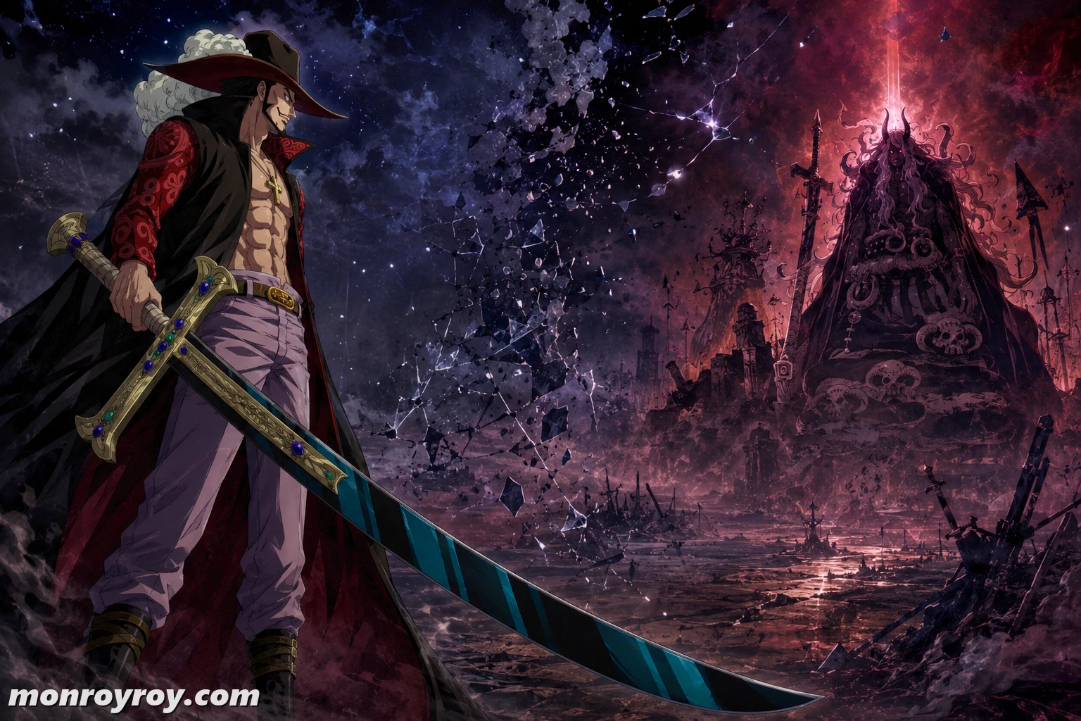 Mihawk and Yoru separated from Imu’s ancient weapons by uncertain evidence