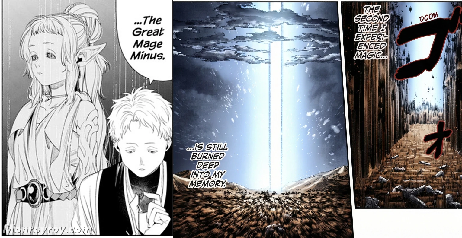 Minus the Witch of High Treason creating a massive column of light over the Southern Lands