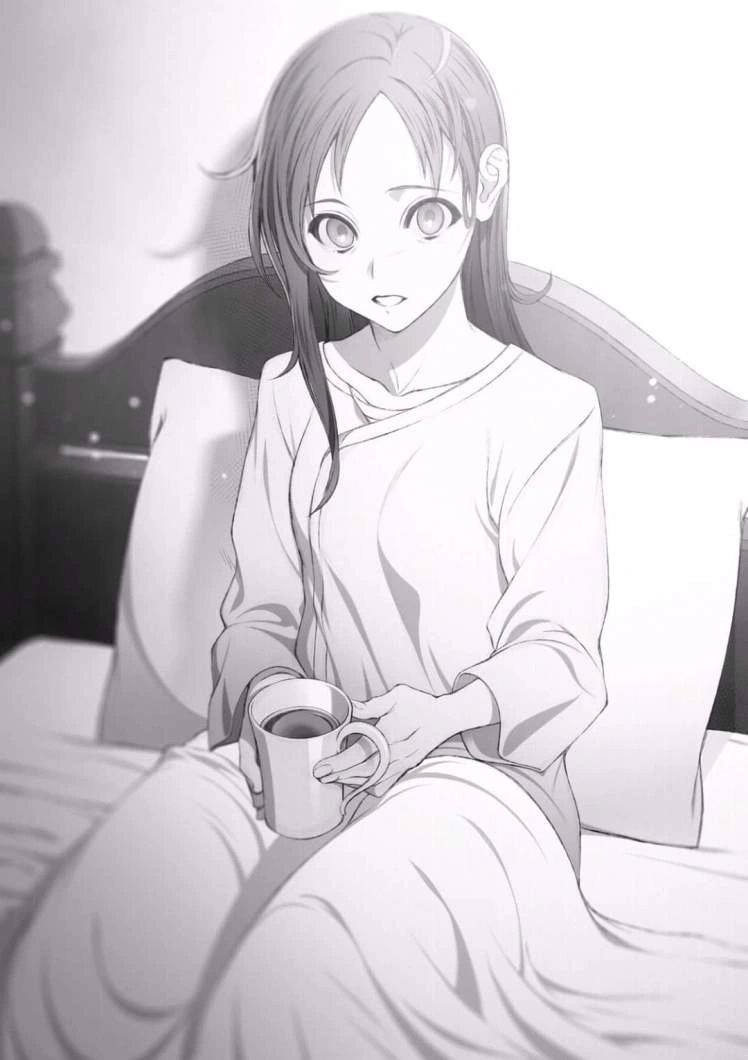 Nanahoshi recovering from Drain Syndrome while drinking Sokasu Grass tea