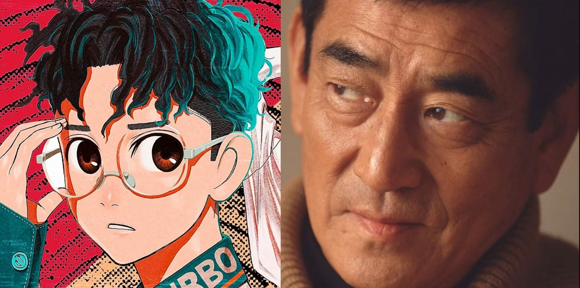 Okarun Ken Takakura with UFO imagery and the meaning of his name represented visually