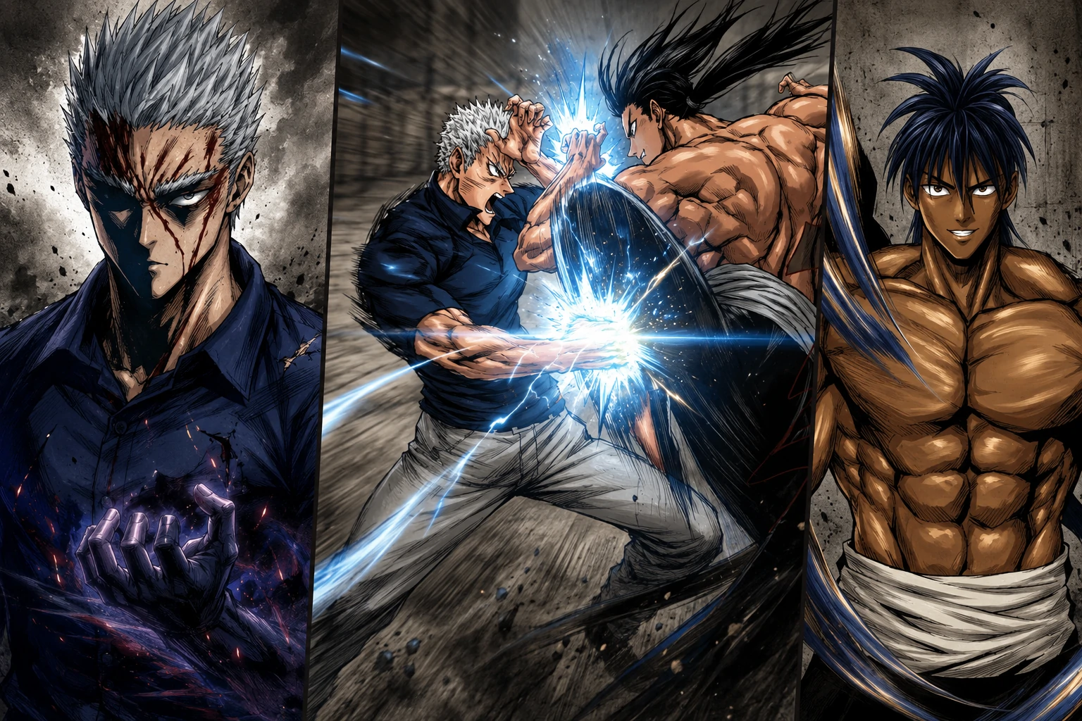One Punch Man Chapter 281 Garou vs Suiryu martial arts confrontation