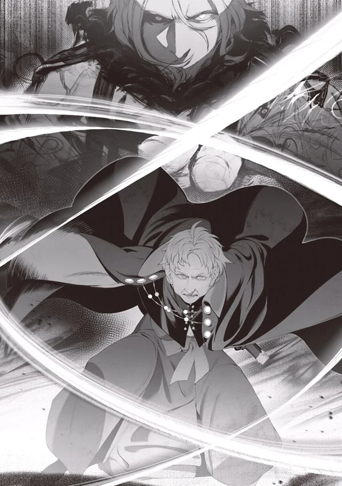 Orsted arriving to save Rudeus and his allies from Water God Reida Reia in the Asura Kingdom