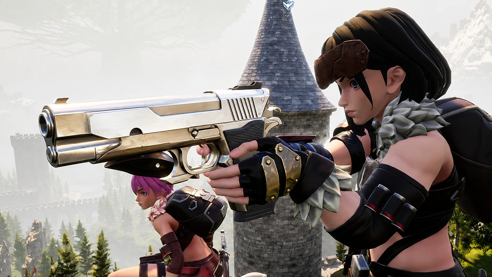 Palworld player using a Handgun as a reliable exploration sidearm