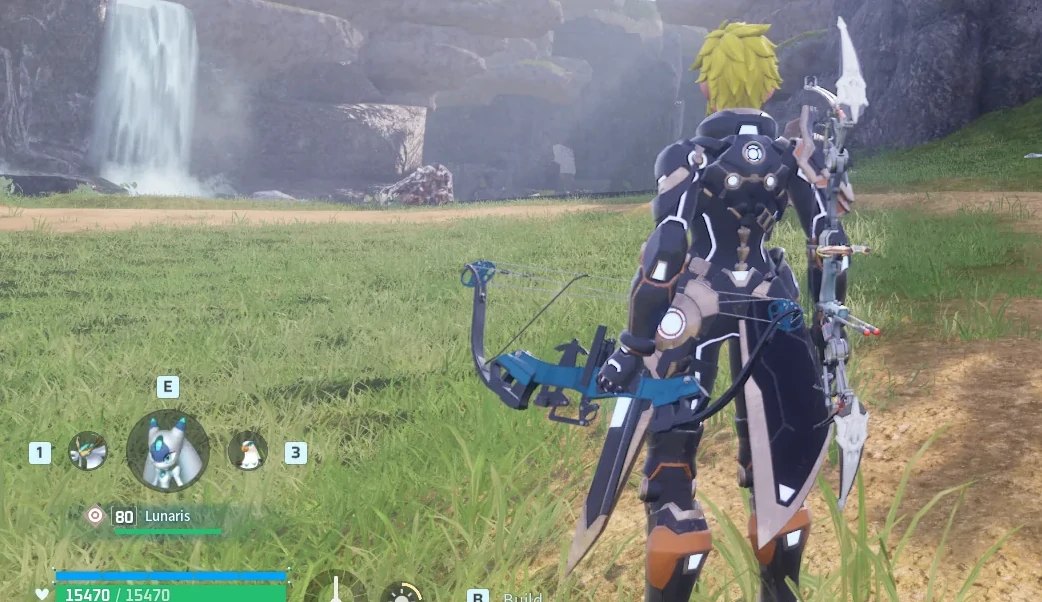 Mechanical Bow landing a headshot on a Palworld 1.0 endgame boss