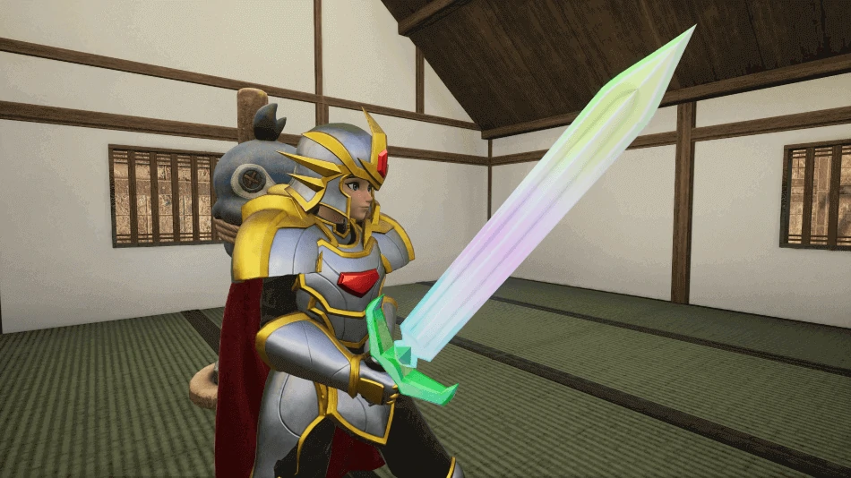Terraprisma floating swords automatically attacking enemies in Palworld