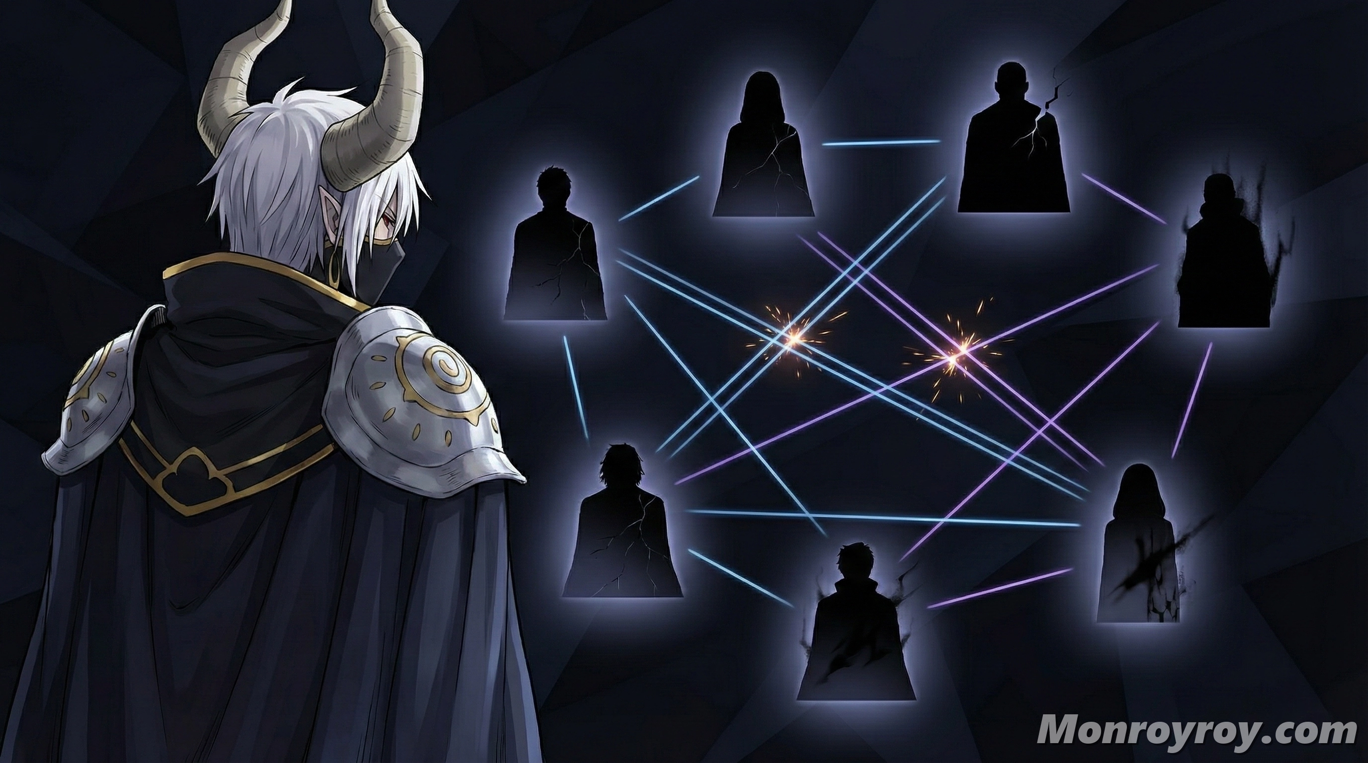 Schlacht using Macht and Grausam to control the Seven Sages of Destruction
