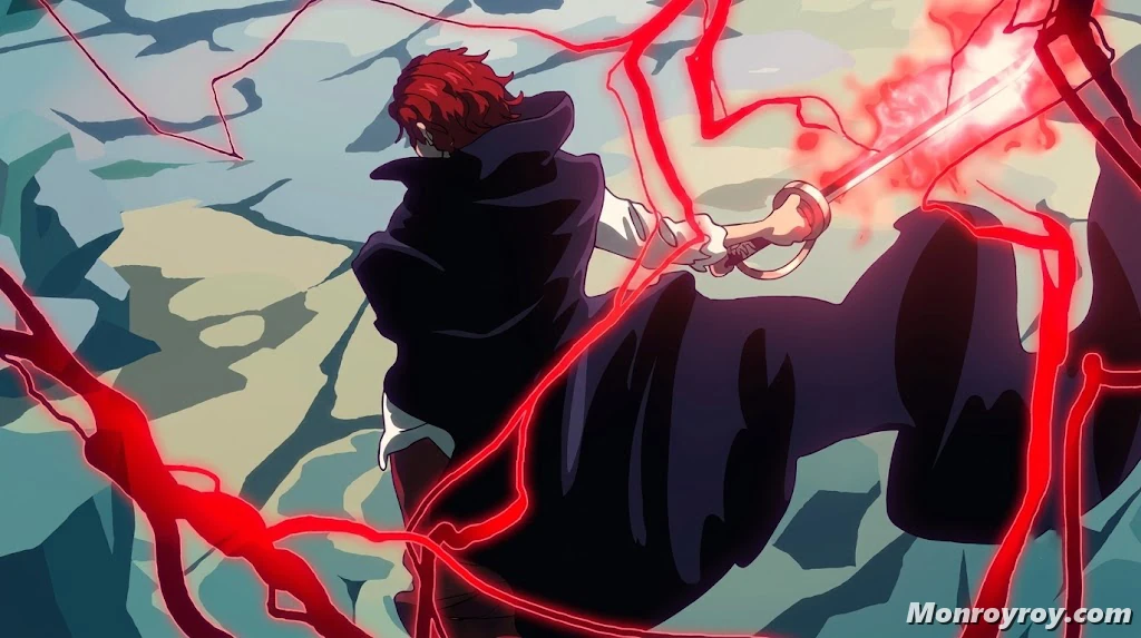 Shanks warns Loki about the King of the World and a future war