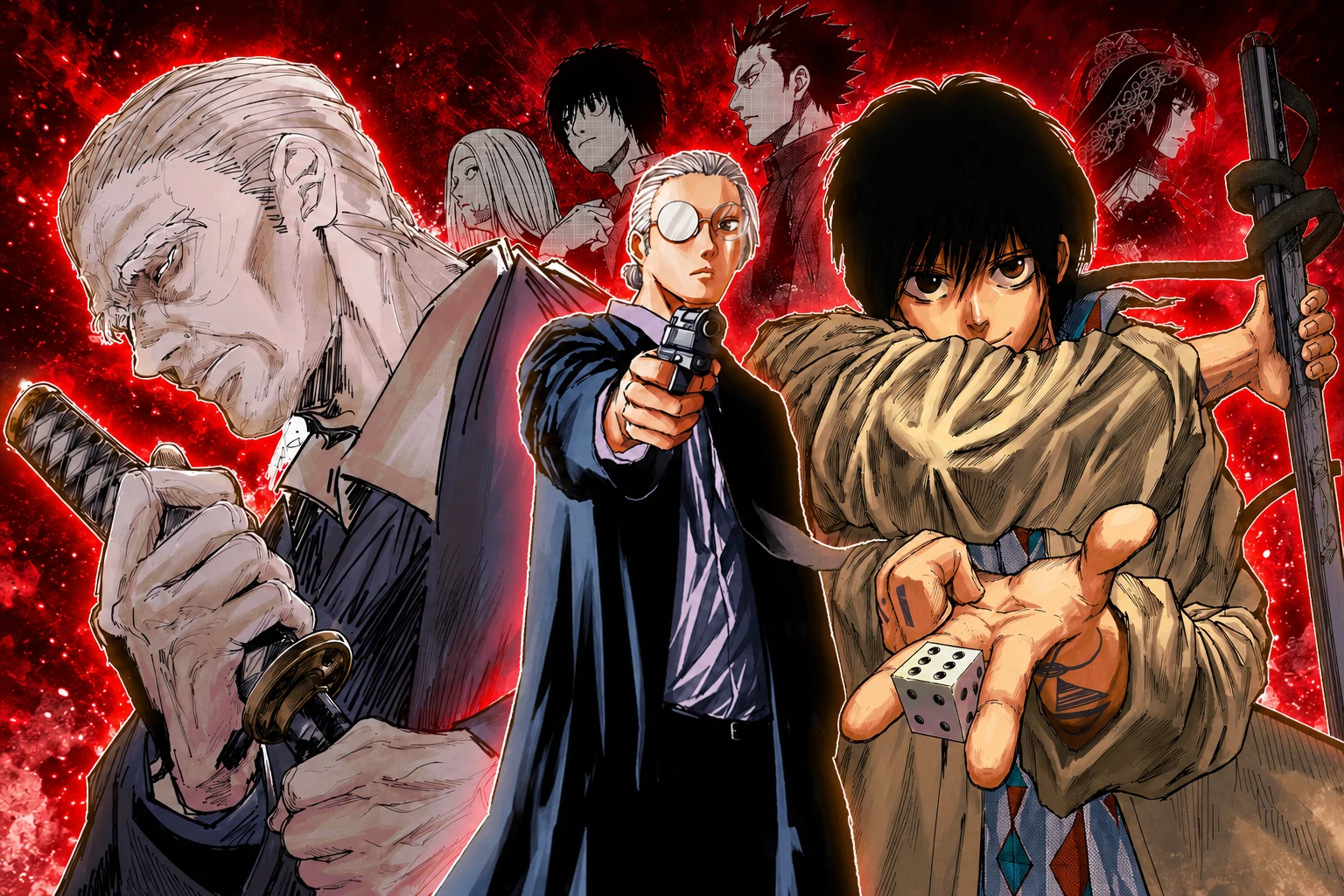 The five strongest Order members in Sakamoto Days Kanaguri Shishiba Nagumo Sakamoto and Takamura