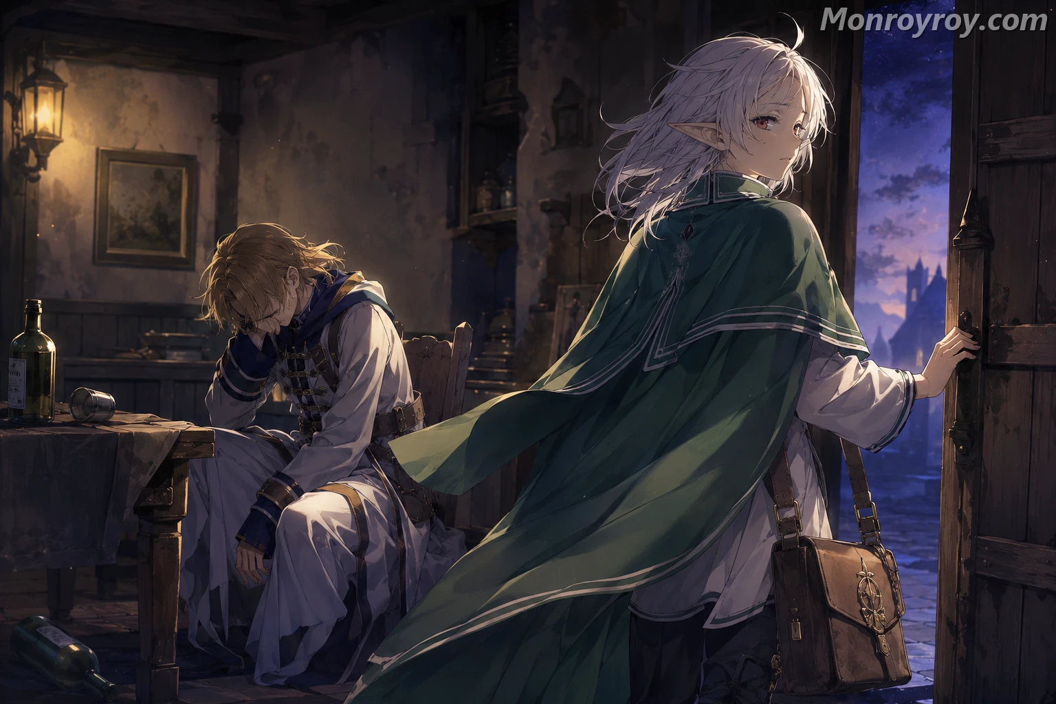 Sylphiette leaving Rudeus to rejoin Ariel in the Rudeus dark future timeline