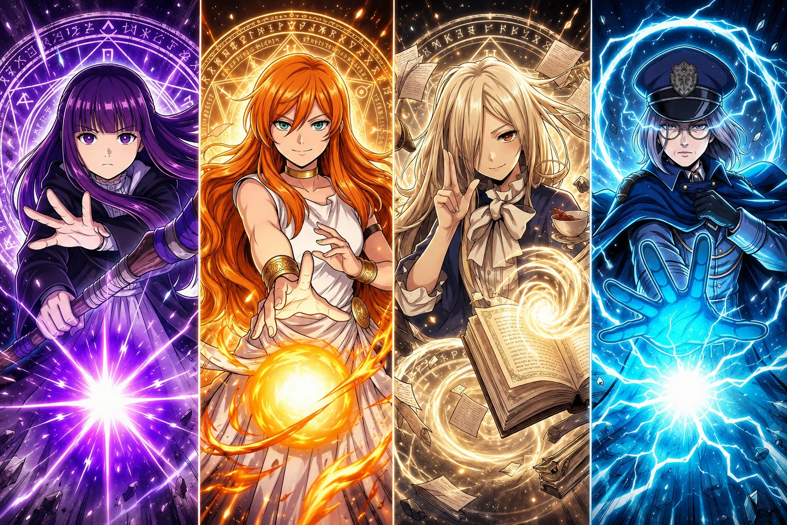 All 10 strongest human mages in Frieren ranked and explained including Flamme Fern Denken and Lernen