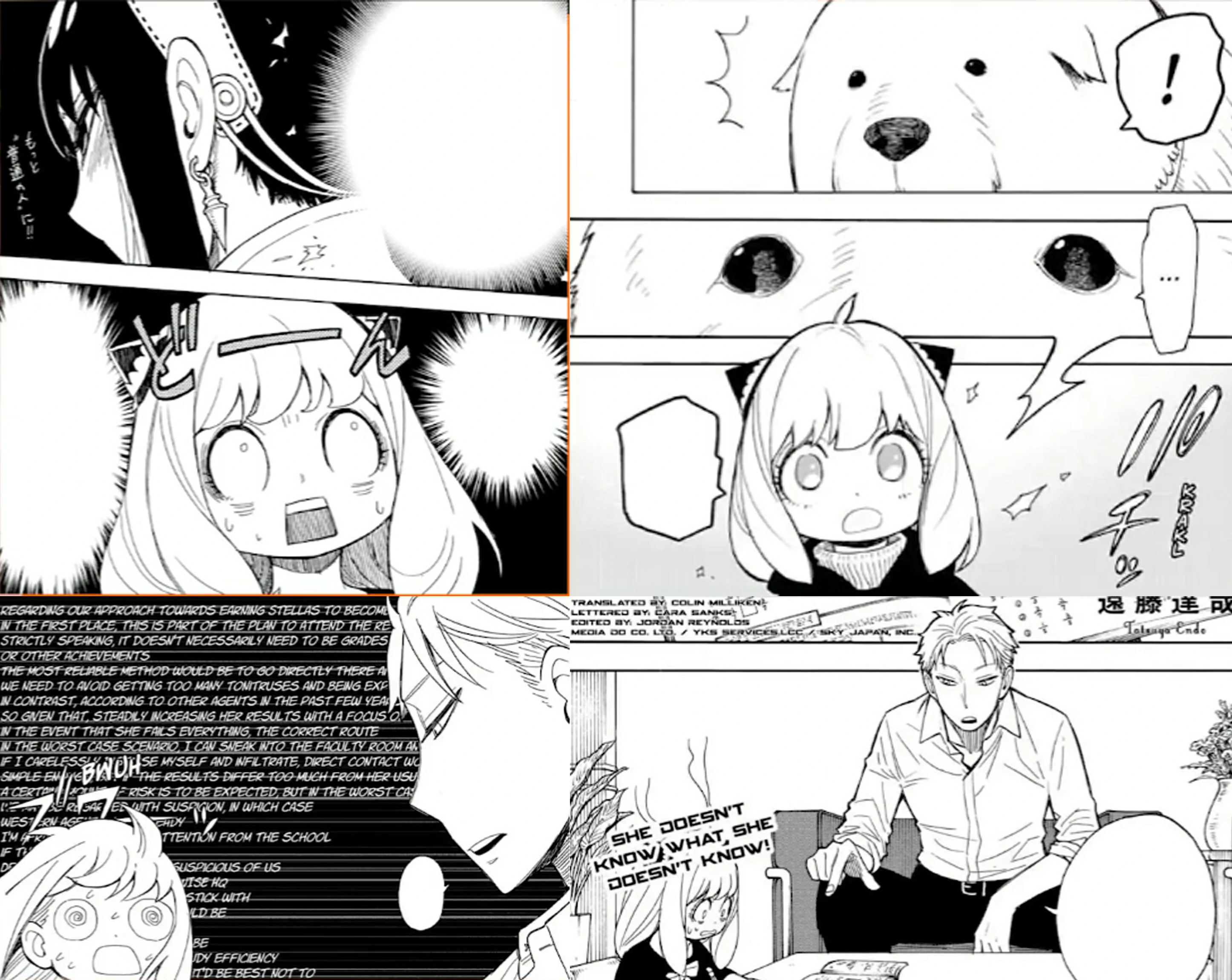 Anya Forger telepathy reading multiple minds and becoming overwhelmed in a crowd