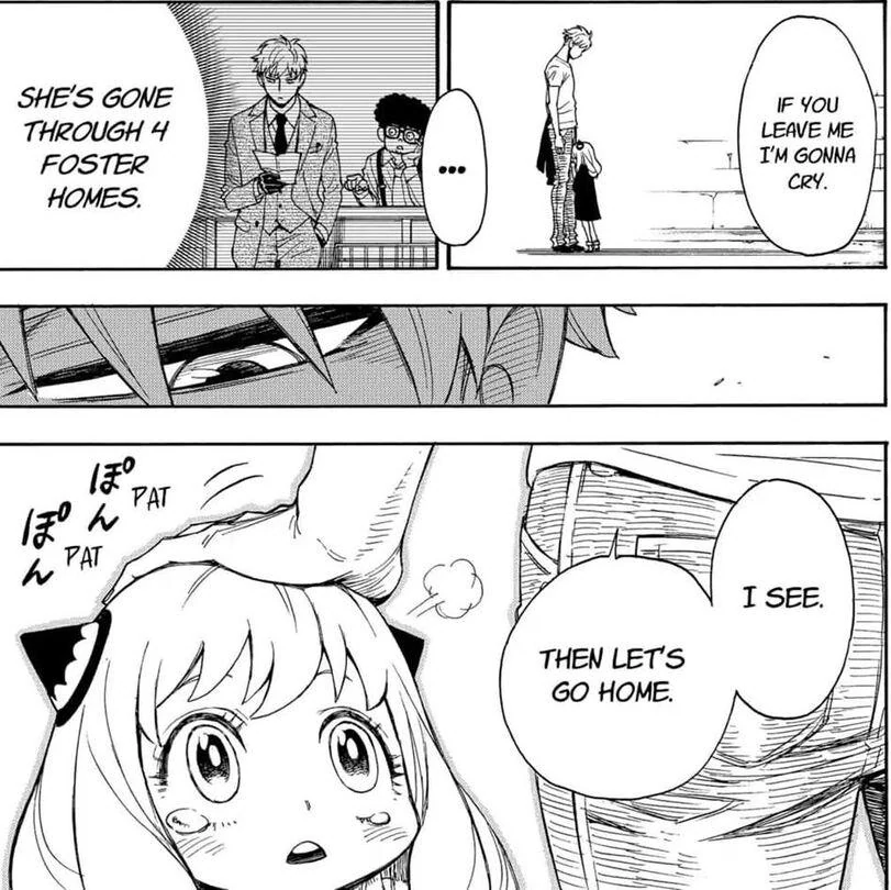 Loid Forger adopting Anya for Operation Strix after she solves a crossword puzzle
